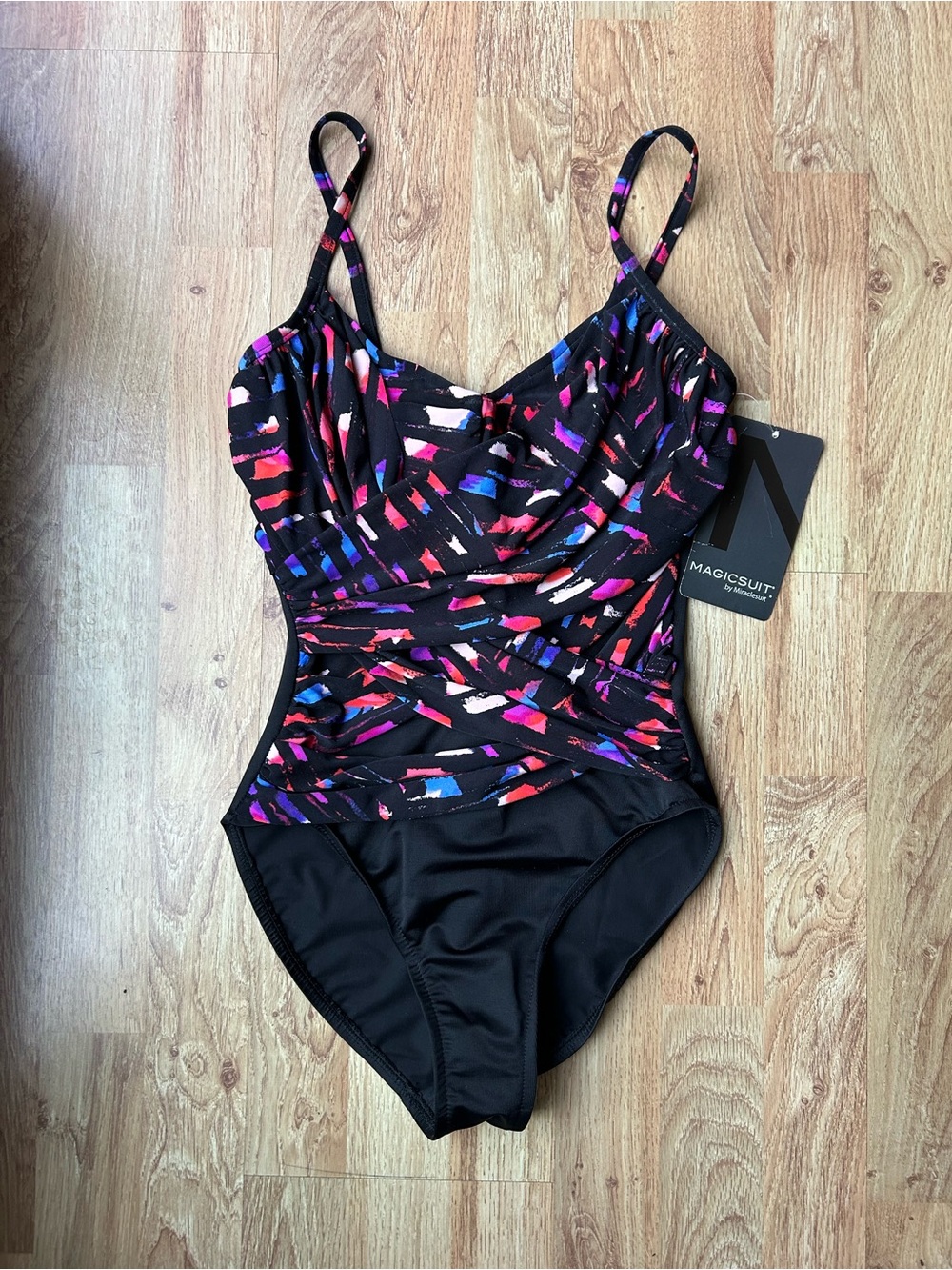 NWT Magic Suit By Miracle Suit One Piece Slimming Swimsuit Size 8